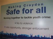 Croydon Operation Safe for All banner
