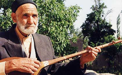 Persian tar player