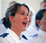 Singer in Salvation Army uniform