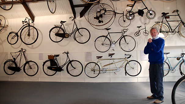 Alex Brown beside tandem