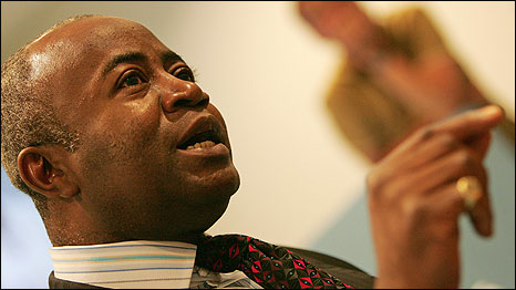 Liberian ex-warlord Charles Taylor's lawyer Courtenay Griffiths speaks outside the special court for Sierra Leone. Photo credit ANOEK DE GROOT/AFP/Getty Images