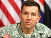 Major General William Caldwell in Baghdad, April 2007
