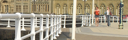 Girls at sea front
