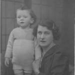 Aunt Rose with the young Arthur in 1939: Uncle George inset