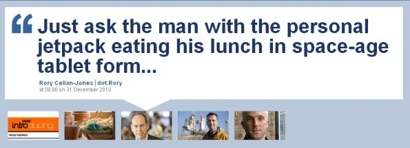 BBC Blogs home page pull quote