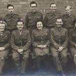 Royal Army Pays Corps (1940s) Nottingham,back row Norman Hands,Derek Dewis,Fred ?,Cyril Bloore,Peter ?,Ray Lovatt,Front Row Kathleen,Lt.Ruggins,Ethel Flink,unknown, Peggy Cummings