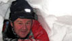 Euan McIlwraith in snow-hole