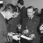 Looking at the medal