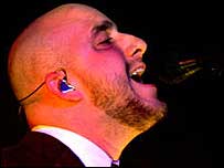 Dan shows off his changing voice.