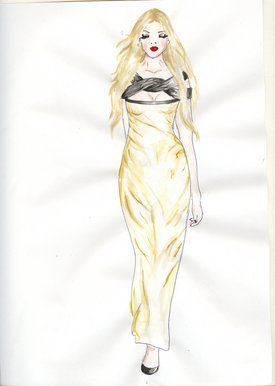 floor length monochrome