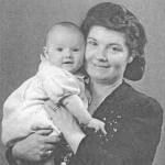 Rose French with baby Alan (author)in 1944