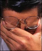 stressed man