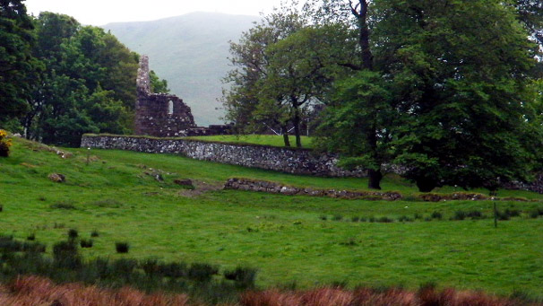"St Blane's Chapel. A lovely spot after the bleakness below Torr Mor."