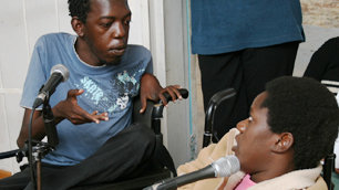 Marvelous Mbulo and Prudence Mabhena who feature in the documentary Music By Prudence