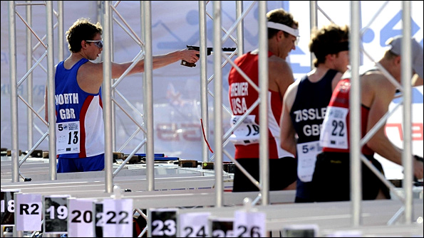 Russell North on the shooting range