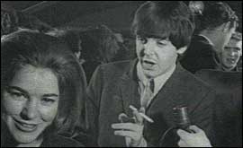 Paul McCartney with a fan 