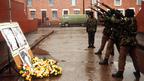 IRA members fire a volley of shots for three comrades killed in Gibraltar (Pacemaker Press Intl)