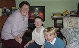 Vanessa with her children