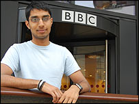 Navtej outside the BBC studio