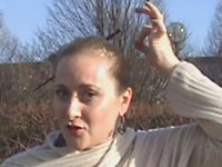 Sasha: sign name, chopstick-in-hair