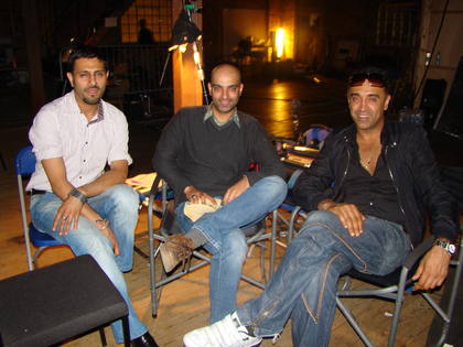 Raj & Pablo on the set of Abbas Tyrewala's new film 1-800 Love