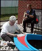 Painting the boat