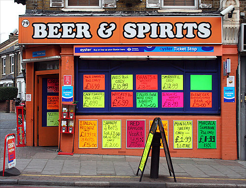 Beer & Spirits, Kenworthy Road E9 by Emily Webber