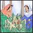 عاطفه و غوتی در گلخانه