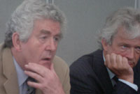 Rhodri Morgan ac Elfed Roberts