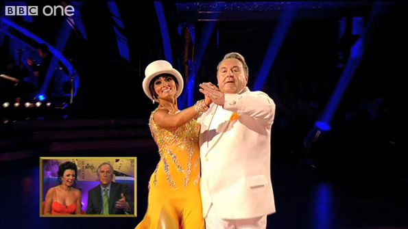 Russell Grant dancing with Flavia Cacace