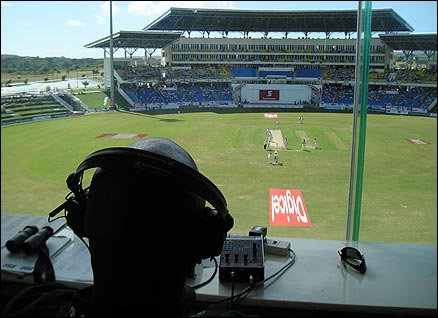 The view from the TMS commentary box