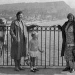 Valerie - Aged 4 with her mother, Violet on the left and Louisa Brooker on the right. Sidmouth 1939.