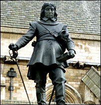Oliver Cromwell's statue
