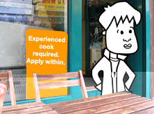 Tim in his cafe