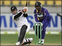 Brendon McCullum batting for New Zealand against Sri Lanka
