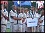 The Island Games athletes prepare to leave.