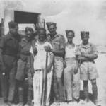 This photo was taken in May 1942 at Mena, near Cairo. Private Cook is second on the left.
