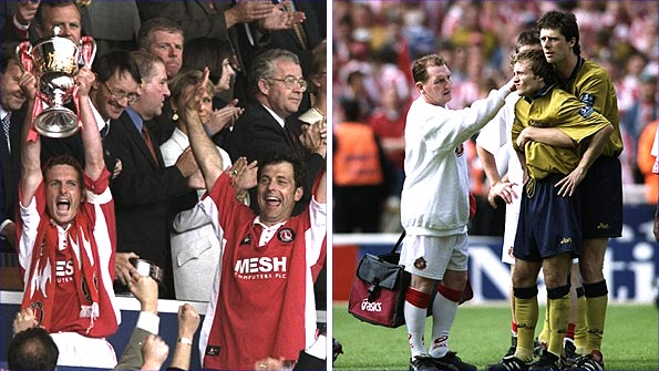 The triumph and the glory... Charlton beat Sunderland in 1998 in one of the great play-off games