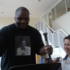 Ace wears a T shirt of his comedy icon Richard Pryor to help him get through the workout