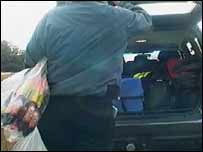 Confiscating fireworks