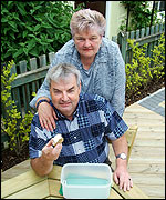 Duncan with phone answerer Joy