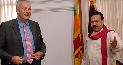 Lord Malloch-Brown recently visited Sri Lanka where he met President Rajapaksa and other leaders