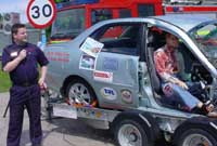 Canlyniad gwrthdrawiad 40mya