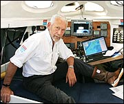 Inside the yacht