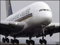 A380 hạ cánh