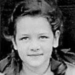 Margaret Salter, aged 8, Bournville, Birmingham 1945