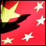 Bandeira chinesa estilizada
