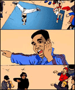 Scene from Adam's comic