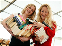 Issy Taylor and Emma Lloyd at the Winter Fete