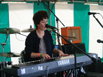 Dani Groombridge, 14, performs.